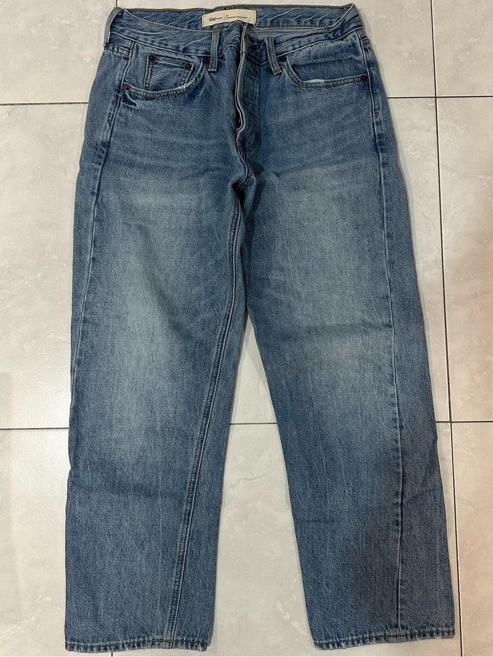 GAP Blue Vintage Straight Denim Jeans